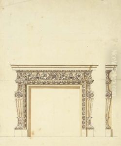 Design For A Chimney-piece For Thomas Coke by William Kent