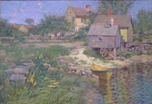 River Shed With Lobster Traps