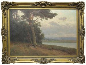 Sommerliches Seeufer by Carl Kenzler