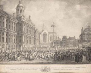 Popular Celebrations In Dam Square, Amsterdam, On 19 January 1795