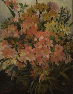 'hoekje Uit De Serre' - Corner Of The Conservatory by Anna Elisabeth Kerling