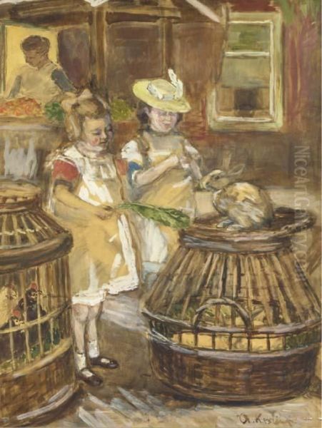 Feeding The Rabbits - view 1