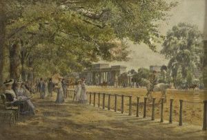 Hyde Park,
Rotten Row,
Summer Morning by Frederick B. Kerr