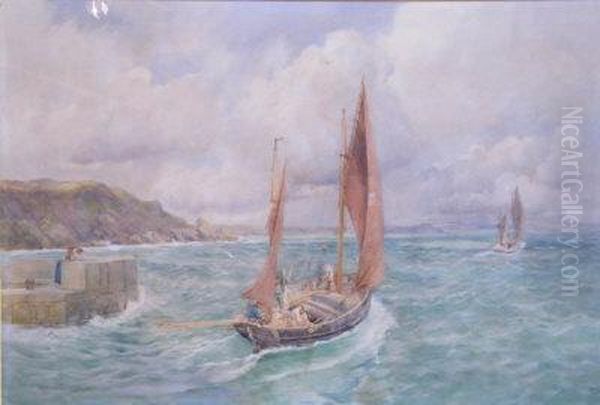 A Mevagissy Trawler - view 1