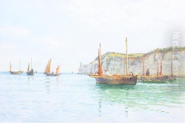 Fishing Boats In Calm Water Off Thecoast - view 1