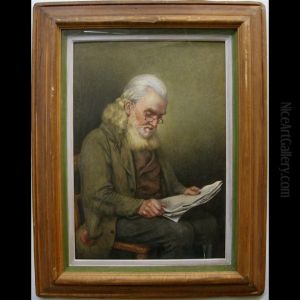 Old Man Reading The News