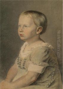 Portrait Of Richard Edward Kerrich, Aged Four by Thomas Kerrich