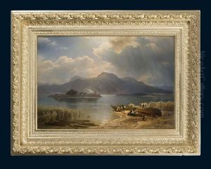 Fischer Vor Der Fraueninsel Am Chiemsee