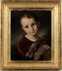 Boy Holding A Bunny