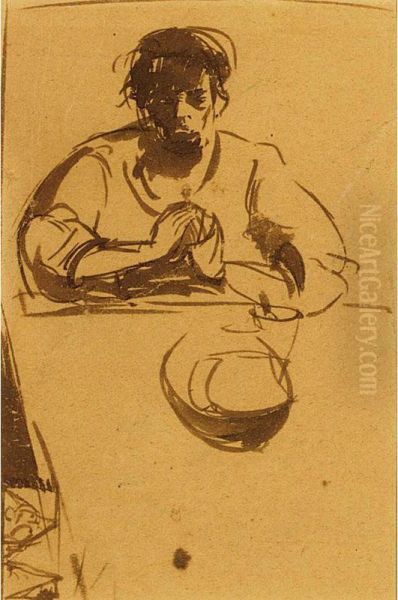 Biddende Man - view 1