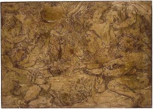 The Baptism Of Christ by Cornelis Ketel
