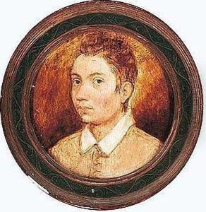 Portrait Of A Young Man, Head And Shoulders, Wearing A Brown Tunic by Cornelis Ketel