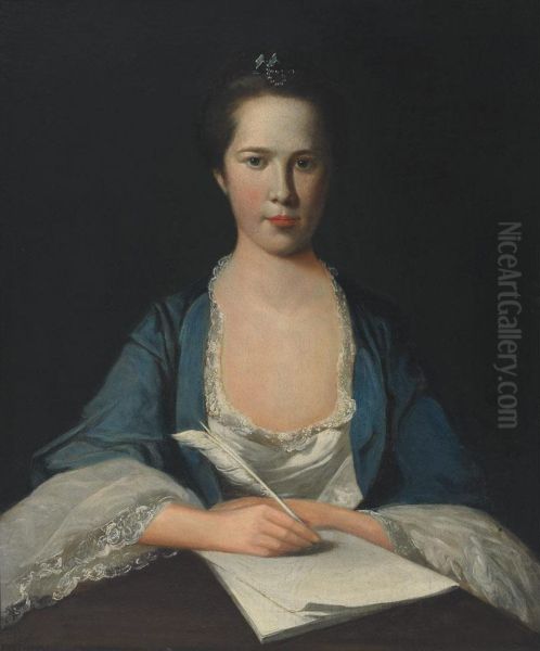 Lady At Her Writing Table - view 1