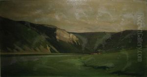 Vaches Dans Un Paysage by Vital Keuller