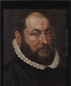 Portrait Of A Bearded Man by Adriaen Thomasz. Key