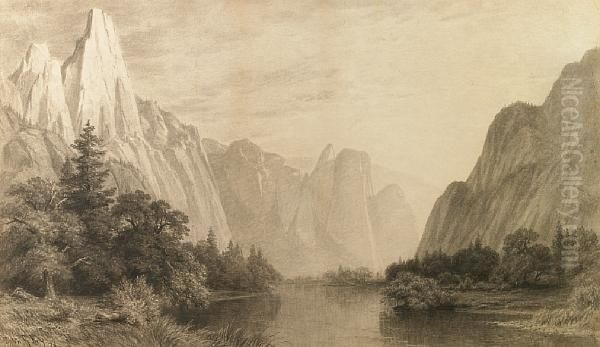 A View Along The Merced River - view 1