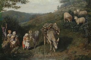 Making New Friends. by Friedrich Wilhelm Keyl