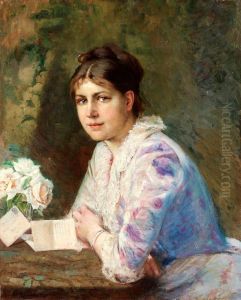 Woman With Letter by Elisabeth Keyser