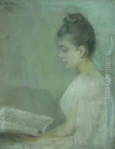 Jeune Fille Lisant by Elisabeth Keyser