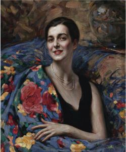 Portrait Of A Lady by Nikolai Vasilievich Kharitonov