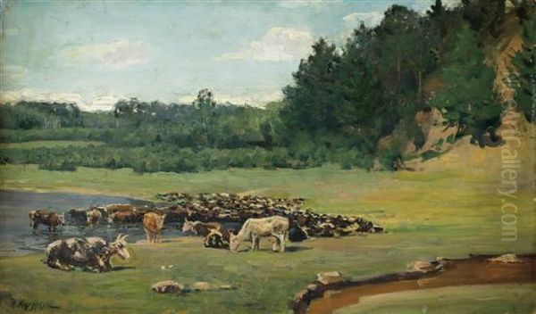 Landscape With Cows - view 1