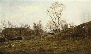 Cottages On The Hillside by Frederik Kiaerskou