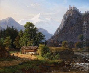 Scene De Montagne (les Alpes) by Frederik Kiaerskou