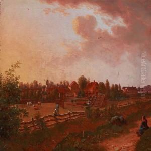 View Of Amager With Councillor L.p. Holmblad's Glue Factory