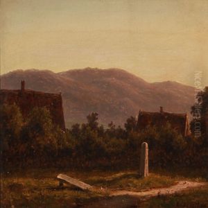 Small Houses In A Hilly Landscape by F. C. Kiaerschou