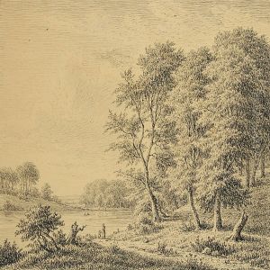 Landscape By A Lake by F. C. Kiaerschou