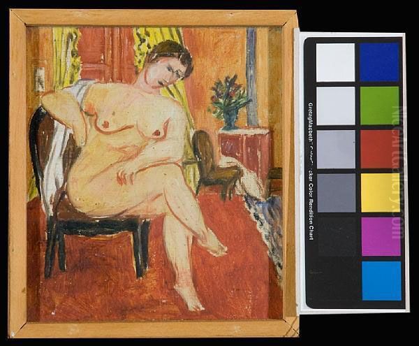 Seated Nude With Towel; Seated Nude In An Interior - view 1