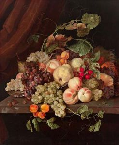 Natura Morta Con Uva by Cornelis Kick