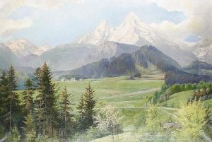 The Watzmann, Germany by Herman Kiekebusch