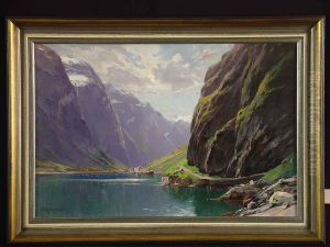 Norwegischer Fjord by Herman Kiekebusch