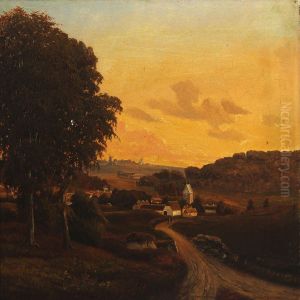 Danish Landscape by Anton Edvard Kieldrup