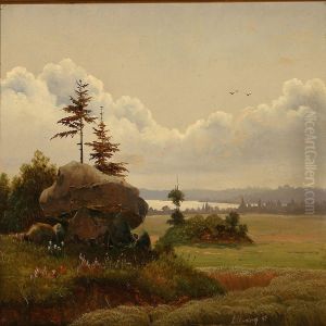 Landscape With A Dolmen by Anton Edvard Kieldrup