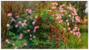 Rosaio In Fiore by Giorgio Kienerk