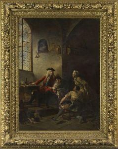 Discovery At Meissen: Bottger Revealing To August The Strong The Method Of Producing Porcelain