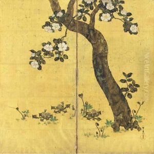 Camellia by Suzuki Motonaga Kiitsu