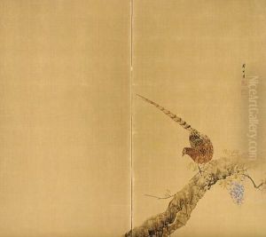 Pheasant And Wisteria