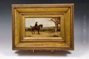 Paysage Avec Cavalier Et Corbeau