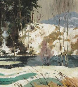 Stream In Winter by Andrew Wilkie Kilgour