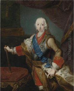 Portrait Of The Great Prince Peter Fedorovich by Georg Christoph Kilian