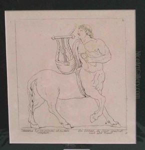 Ein Centauer, Die Leier Spielend by Georg Christoph Kilian