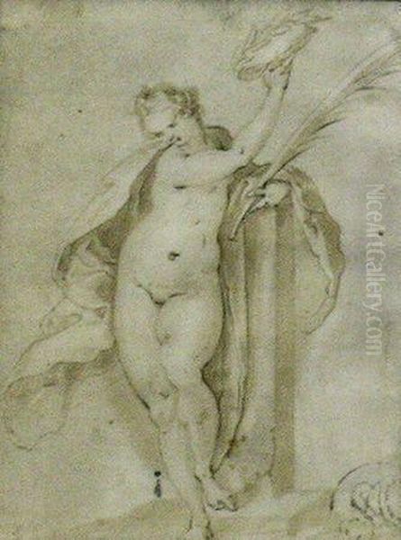 Allegorical Figure Of Fame - view 1