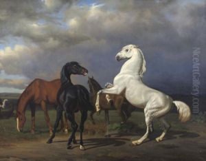 Stallions by Friedrich Anton Kilp