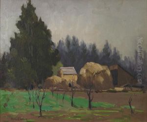 Hay Stacks by Aaron Edward Kilpatrick