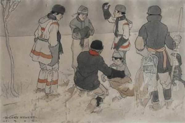 Winter Scene With Figures - view 1