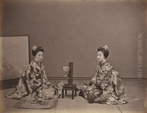 Geishas by Kusakabe Kimbei