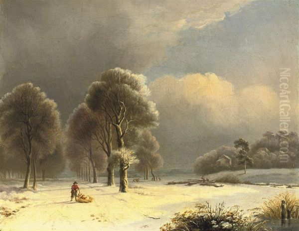 On A Snow-covered Path - view 1